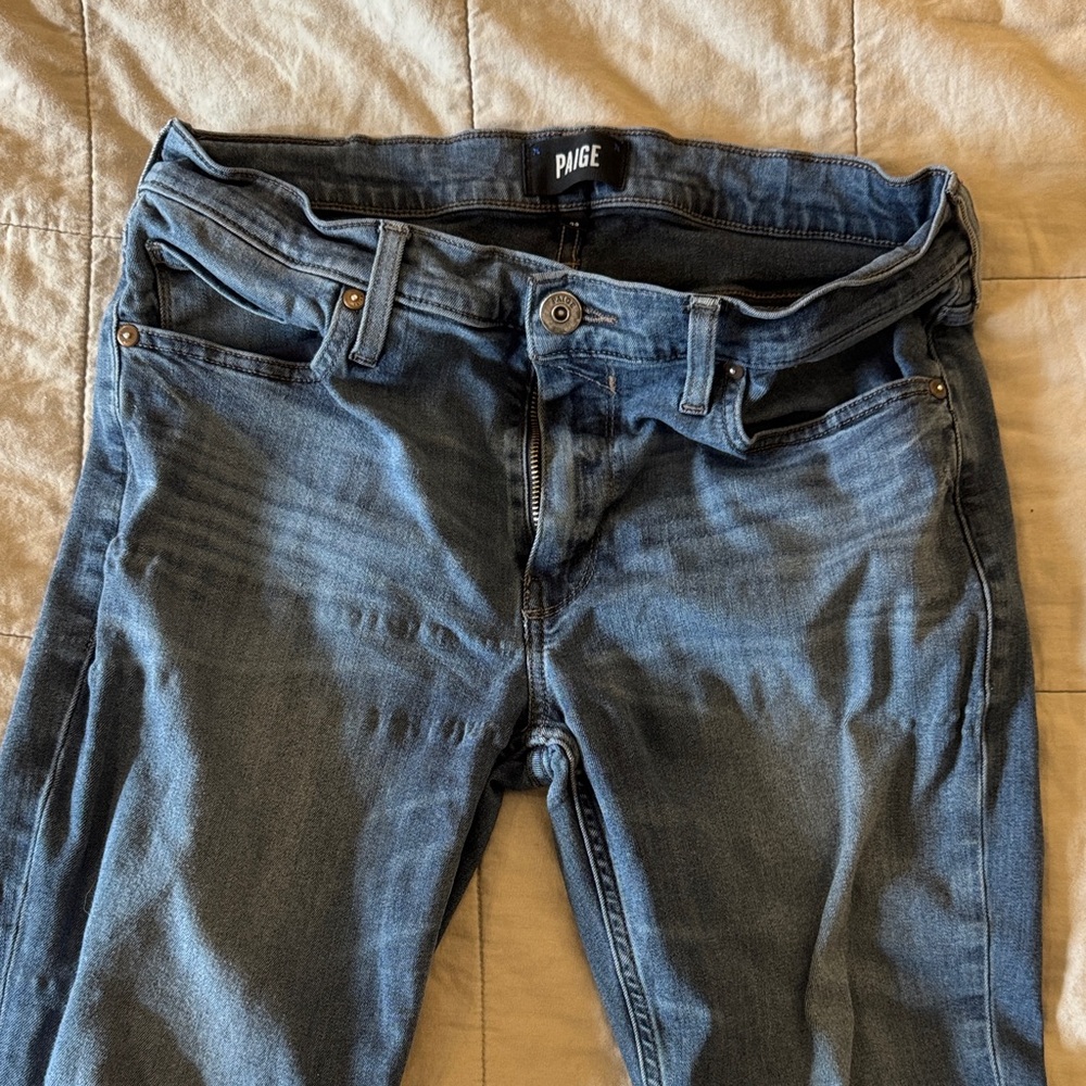 PAIGE Lennox Men’s Classic Blue Jeans